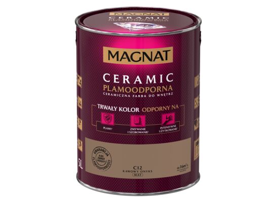 Farba ceramiczna kawowy onyksC12 5 l Magnat 