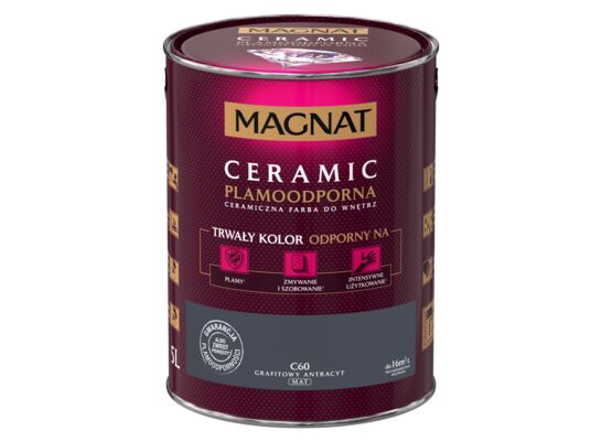 Farba ceramiczna grafitowy antracyt C60 5 l Magnat