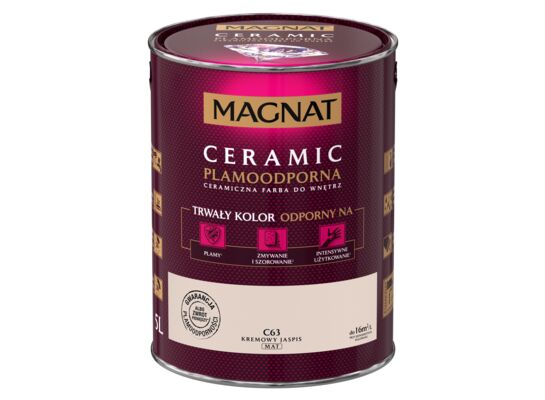 Farba ceramiczna kremowy jaspis C63 5 l Magnat 