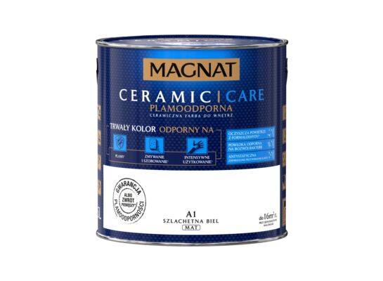 Farba ceramiczna MAGNAT Ceramic Care szlachetna biel A1 2,5 l