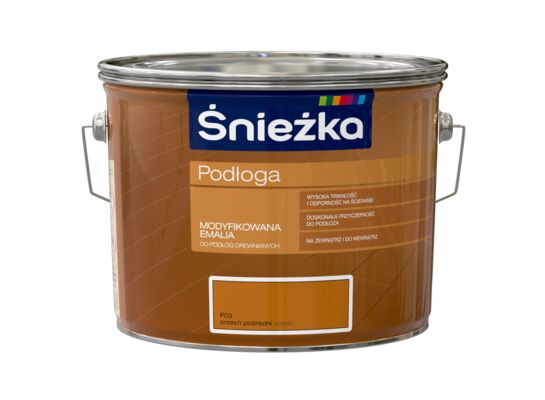 Farba emaliowa ftalowa Podłoga orzech pośredni 2,5 l Śnieżka 