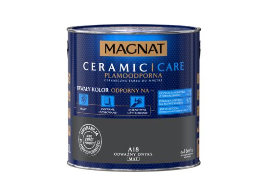 Farba ceramiczna MAGNAT Ceramic Care odważny onyks A18 2,5 l