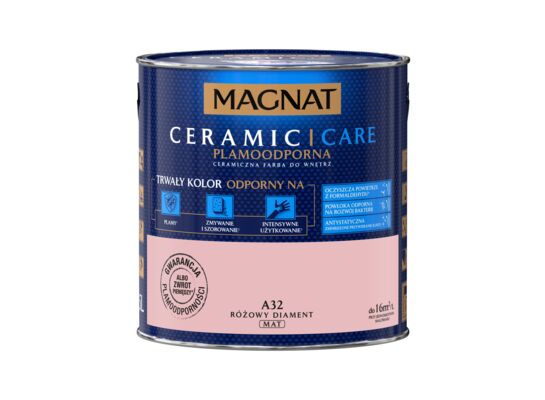 Farba ceramiczna MAGNAT Ceramic Care różowy diament A32 2,5 l