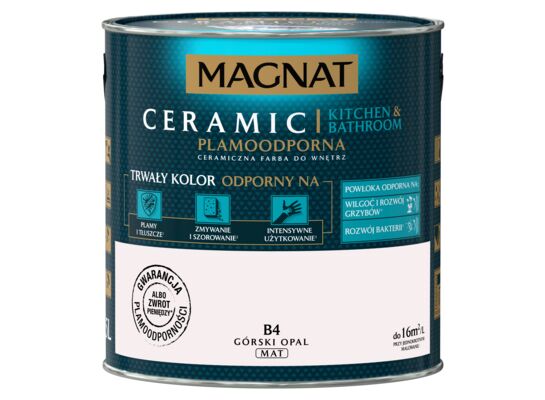 Farba ceramiczna MAGNAT Kitchen&Bathroom górski opal B4 2,5 l