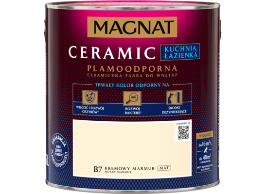 Farba ceramiczna MAGNAT Kitchen&Bathroom mokry marmur B7 2,5 l
