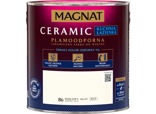 Farba ceramiczna MAGNAT Kitchen&Bathroom perłowy agat B6 2,5 l