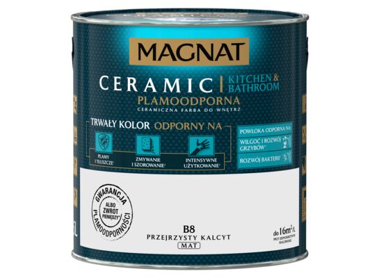 Farba ceramiczna MAGNAT Kitchen&Bathroom przejrzysty kalcyt B8 2,5 l