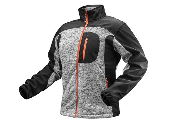 Bluza dziana wzmacniana tkaniną softshell, rozmiar L NEO