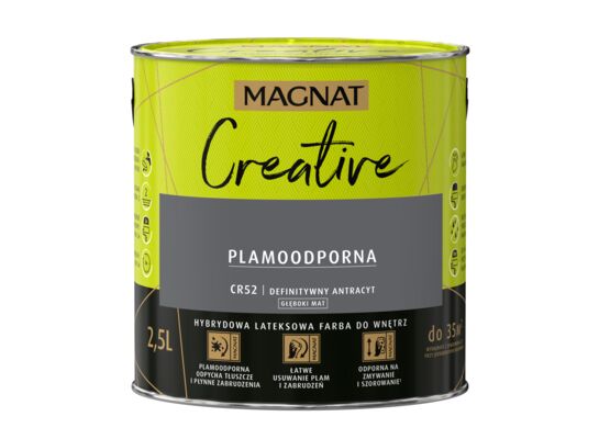 Farba lateksowa MAGNAT Creative definitywny antracyt 2,5 l