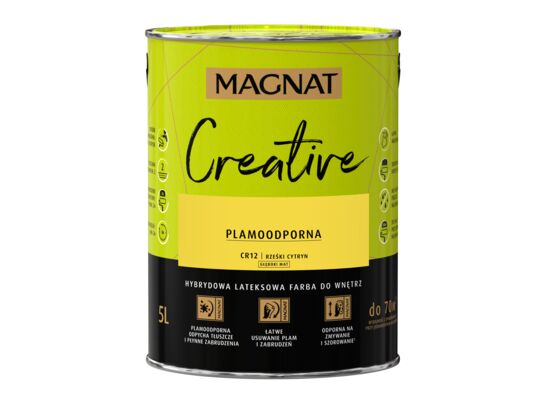 Farba lateksowa MAGNAT Creative rześki cytryn 5 l