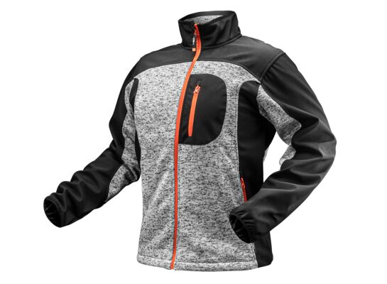 Bluza dziana wzmacniana tkaniną softshell, rozmiar XL NEO