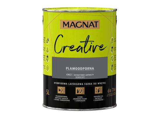 Farba lateksowa MAGNAT Creative definitywny antracyt 5 l