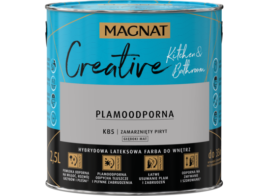 Farba lateksowa MAGNAT CREATIVE KITCHEN&BATHROOM zamarznięty piryt 2,5 l