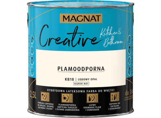 Farba lateksowa MAGNAT CREATIVE KITCHEN&BATHROOM lodowy opal 2,5 l