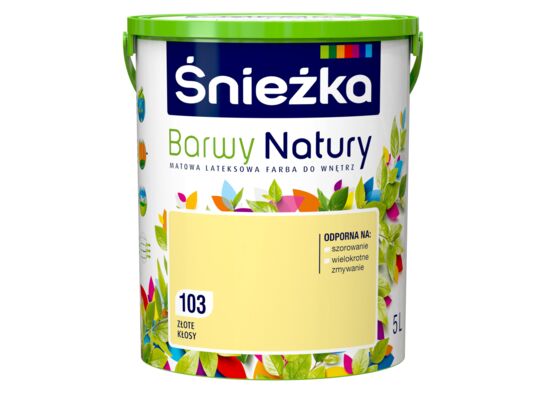 Farba lateksowa Barwy Natury złote kłosy 103 5 l Śnieżka 