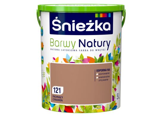 Farba lateksowa Barwy Natury pachnący cynamon 121 5 l Śnieżka