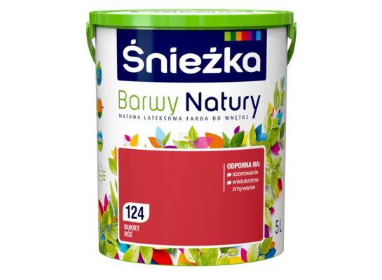 Farba lateksowa Barwy Natury bukiet róż 124 5 l Śnieżka