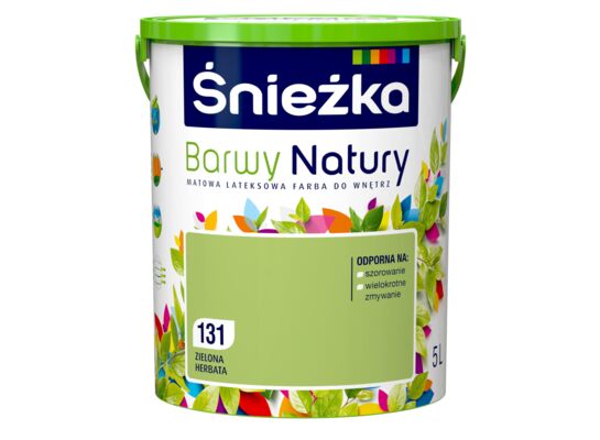 Farba lateksowa Barwy Natury zielona herbata 131 5 l Śnieżka