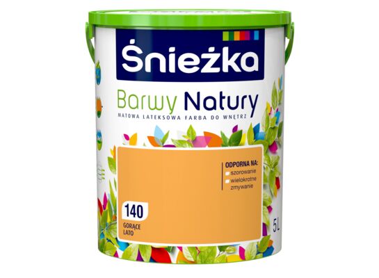 Farba lateksowa Barwy Natury gorące lato 140 5 l Śnieżka