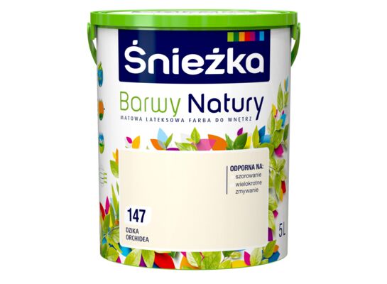 Farba lateksowa Barwy Natury dzika orchidea 147 5 l Śnieżka 