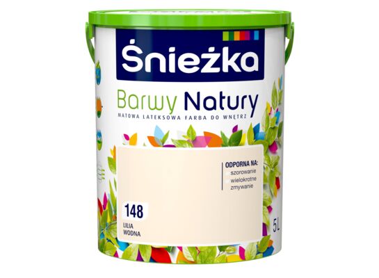 Farba lateksowa Barwy Natury lilia wodna 148 5 l Śnieżka