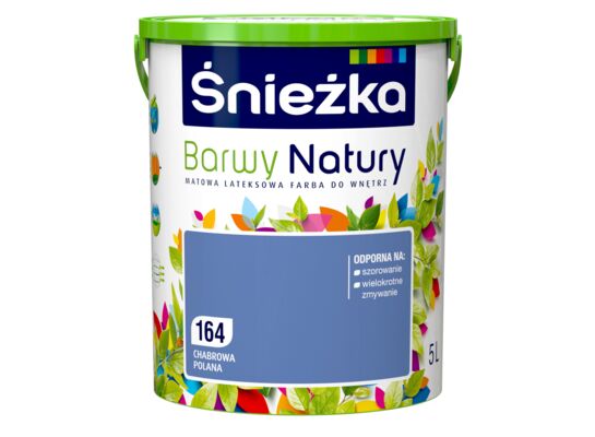 Farba lateksowa Barwy Natury chabrowa polana 164 5 l Śnieżka 