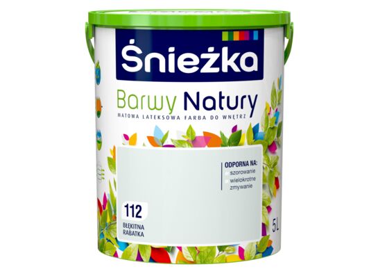 Farba lateksowa Barwy Natury błękitna rabatka 112 5 l Śnieżka 