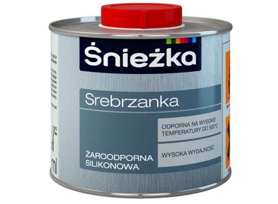 Farba żaroodporna Srebrzanka srebrny 5 l Śnieżka