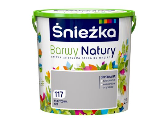 Farba lateksowa Barwy Natury księżycowa noc 117 2,5 l Śnieżka