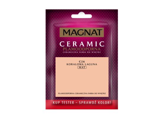 Farba ceramiczna MAGNAT Ceramic TESTER koralowa laguna C26 30 ml