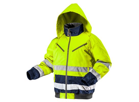 Kurtka robocza ostrzegawcza ocieplana, żółta, rozmiar L NEO
