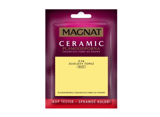 Farba ceramiczna MAGNAT Ceramic TESTER złocisty topaz C16 30 ml