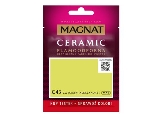 Farba ceramiczna MAGNAT Ceramic TESTER zwycięski aleksandryt C43 30 ml