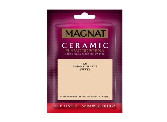 Farba ceramiczna MAGNAT Ceramic TESTER lniany nefryt C6 30 ml