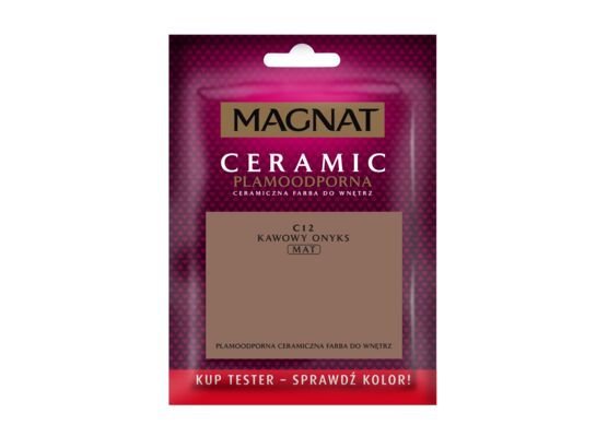 Farba ceramiczna MAGNAT Ceramic TESTER kawowy onyks C12 30 ml