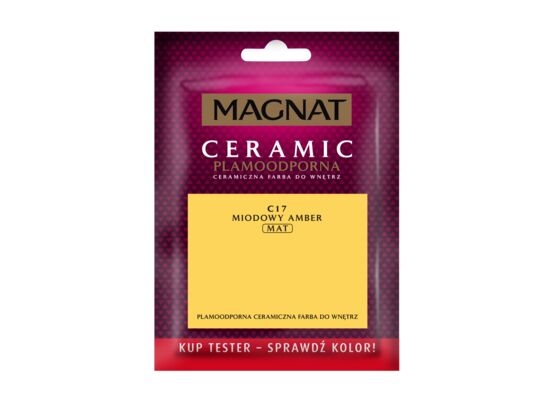 Farba ceramiczna MAGNAT Ceramic TESTER miodowy amber C17 30 ml
