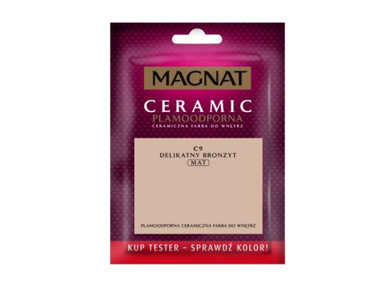Farba ceramiczna MAGNAT Ceramic TESTER delikatny bronzyt C9 30 ml