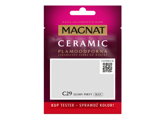 Farba ceramiczna MAGNAT Ceramic TESTER szary piryt C29 30 ml