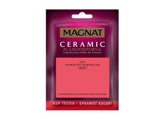 Farba ceramiczna MAGNAT Ceramic TESTER namiętny karnelian C27 30 ml