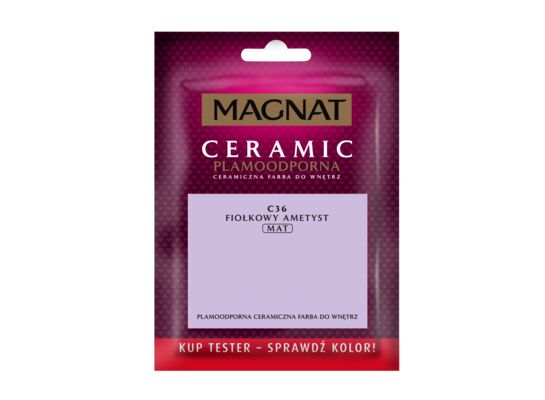 Farba ceramiczna MAGNAT Ceramic TESTER fiołkowy ametyst C36 30 ml