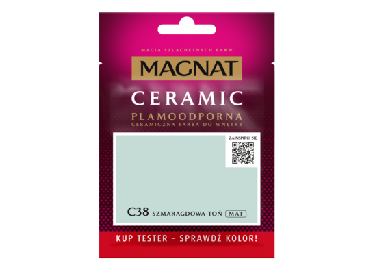 Farba ceramiczna MAGNAT Ceramic TESTER szmaragdowa toń C38 30 ml