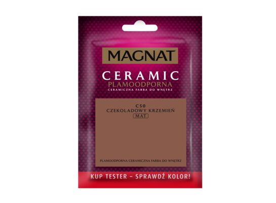 Farba ceramiczna MAGNAT Ceramic TESTER czekoladowy krzemień C50 30 ml