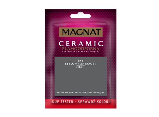 Farba ceramiczna MAGNAT Ceramic TESTER stylowy antracyt C54 30 ml