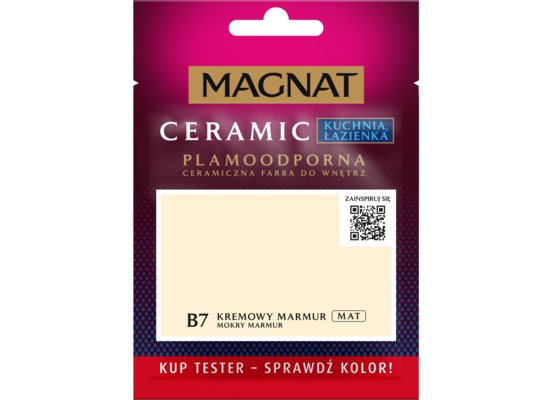 Farba ceramiczna MAGNAT Kitchen&Bathroom TESTER mokry marmur B7 30 ml