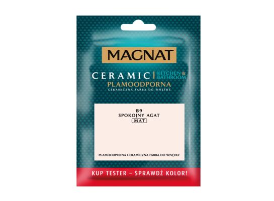 Farba ceramiczna MAGNAT Kitchen&Bathroom TESTER spokojny agat B9 30 ml