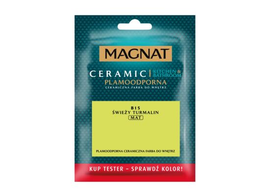 Farba ceramiczna MAGNAT Kitchen&Bathroom TESTER świeży turmalin B15 30 ml