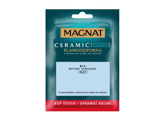 Farba ceramiczna MAGNAT Kitchen&Bathroom TESTER bystry tanzanit B14 30 ml