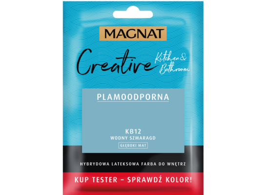 Farba lateksowa MAGNAT CREATIVE KITCHEN&BATHROOM TESTER wodny szmaragd 30 ml