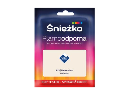 Farba lateksowa Plamoodporna  TESTER niebanalna P15 30 ml Śnieżka 