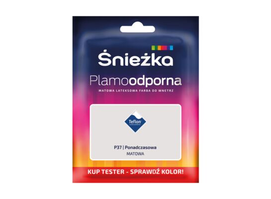 Farba lateksowa Plamoodporna  TESTER ponadczasowa P37 30 ml Śnieżka 